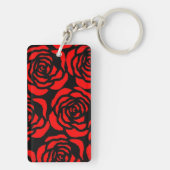 Rose Retro Schlüsselanhänger (Rückseite)
