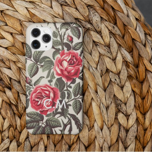 Rose Reverie Monogram iPhone Case iPhone Hülle