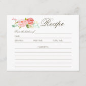 Rose | Rezept Card (Vorderseite)
