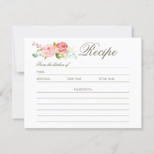 Rose   Rezept Card