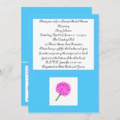 Rose Rezept Karte Rezept Braun Dusche Einladung (Vorne/Hinten)