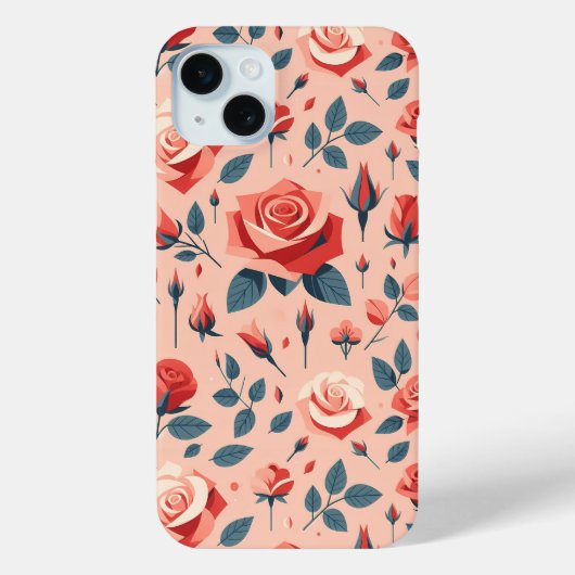 Rose Rhapsody Muster Case-Mate iPhone Hülle (Rückseite)
