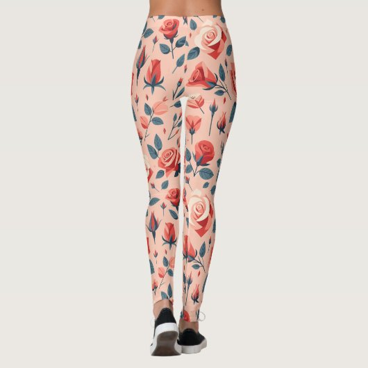 Rose Rhapsody Muster Leggings (Rückseite)
