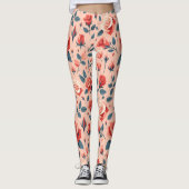 Rose Rhapsody Muster Leggings (Vorderseite)
