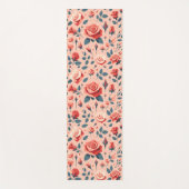 Rose Rhapsody Muster Yogamatte (Vorderseite)