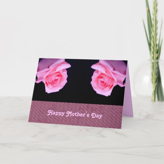 Rose riechen Muttertagskarte Karte (Vorderseite)