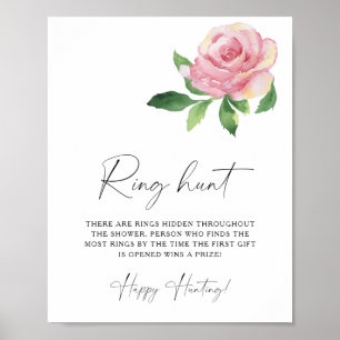 Rose - Ring-Such-Spiel für Brautparty Poster