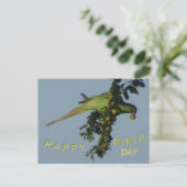 Rose-Ringed Parakeet zum Geburtstag Postkarte (Stehend Vorderseite)
