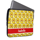 Rose-Ringelsittich / Lutino-Männchen Laptopschutzhülle (Vorne Rechts)