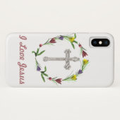 Rose Ringkreuz Case-Mate iPhone Hülle (Rückseite (Horizontal))