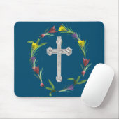 Rose Ringkreuz Mousepad (Mit Mouse)