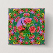 Rose Rings Button (Vorderseite)