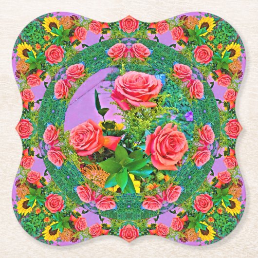 Rose Rings Untersetzer (Vorderseite)