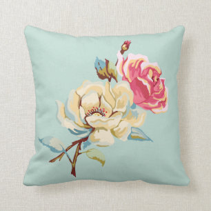 Rose Robin's Ei Blue Throw Kissen