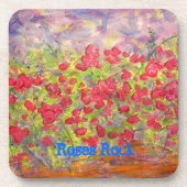 Rose Rock Getränkeuntersetzer (Vorderseite)