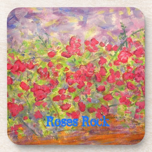 Rose Rock Getränkeuntersetzer (Vorderseite)