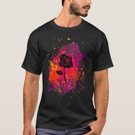 Rose Rock´n Roll T-Shirt (Vorderseite)