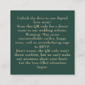 🌹 Rose Romantik: Jugendstil-Plendor Begleitkarte (Rückseite)