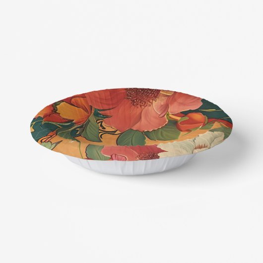 🌹 Rose Romantik: Jugendstil-Plendor Pappteller (Gewinkelt)