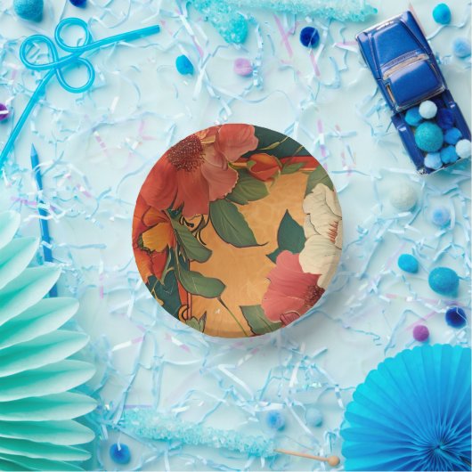 🌹 Rose Romantik: Jugendstil-Plendor Pappteller (Party)