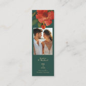 🌹 Rose Romantik: Jugendstil-Plendor Telefonnummerkarte (Rückseite)