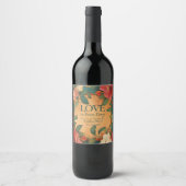 🌹 Rose Romantik: Jugendstil-Plendor Weinetikett (Vorderseite)