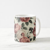 Rose romantisch kaffeetasse (VorderseiteRechts)