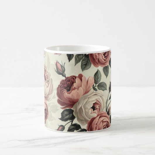 Rose romantisch kaffeetasse (Mittel)