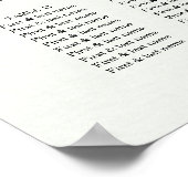 Rose Romantische Aquarellfarben Hochzeitsrosa Poster (Ecke)