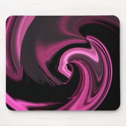 Rose Rosa Abstraktes Herz Mousepad (Vorne)