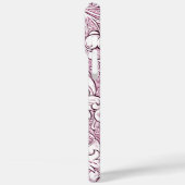 Rose Rosa Barock Verzierte Foliage Case-Mate iPhone Hülle (Rückseite / Links)