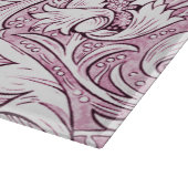 Rose Rosa Barock Verzierte Foliage Schneidebrett (Ecke)