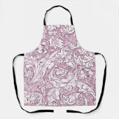 Rose Rosa Barock Verzierte Foliage Schürze (Vorderseite)
