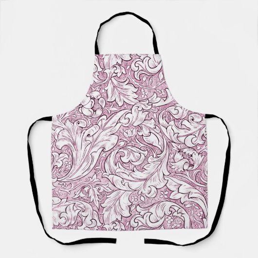 Rose Rosa Barock Verzierte Foliage Schürze (Vorderseite)