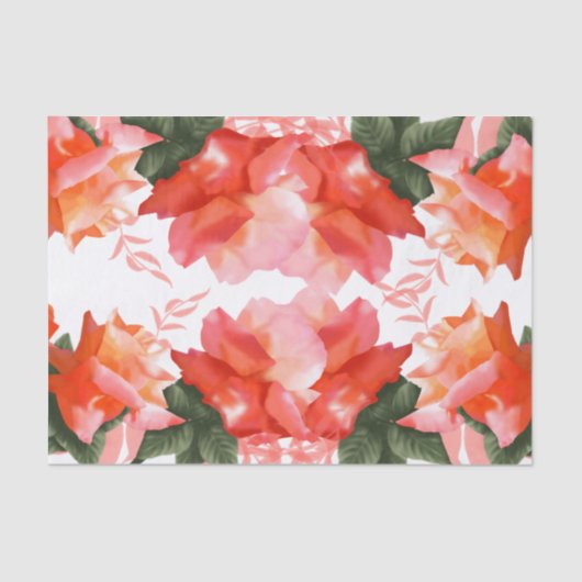 Rose Rosa Blume Tissue Paper Seidenpapier (Vorderseite)