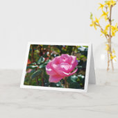 Rose Rosa Blumengarten Karte (Gelbe Blume)