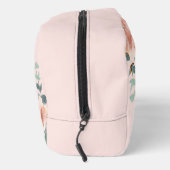 Rose Rosa Blumengrün Waschbeutel (Rechts)