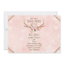 Rose Rosa Blumenrosa Hirschgeweihe Einladungen