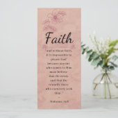 Rose Rosa Blütenblume Elegante Bibel - Glaube - Le (Stehend Vorderseite)