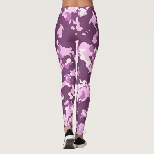 Rose Rosa Camouflage Leggings (Rückseite)