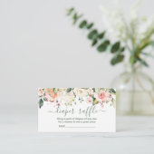 Rose Rosa Creme Windelfarbe Windeln Enclosur Begleitkarte (Stehend Vorderseite)