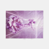 Rose rosa Engel Flamme der Liebe Fleecedecke (Vorderseite (Horizontal))