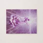 Rose rosa Engel Flamme der Liebe Puzzle (Horizontal)