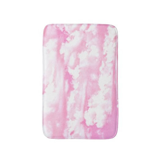 Rose Rosa Fappy Clouds Dekoration Badematte (Vorderseite Vertikal)
