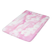 Rose Rosa Fappy Clouds Dekoration Badematte (Schrägansicht)