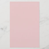 Rose Rosa Farbe Briefpapier (Rückseite)