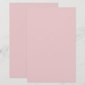 Rose Rosa Farbe Briefpapier (Vorne/Hinten)