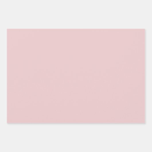 Rose Rosa Farbe Geschenkpapier Set (Vorderseite 3)