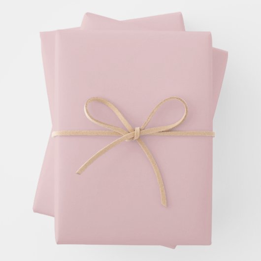 Rose Rosa Farbe Geschenkpapier Set (Beispiel)