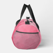Rose rosa Gefälle geometrisches Maschenmuster Mono Duffle Bag (Rechts)